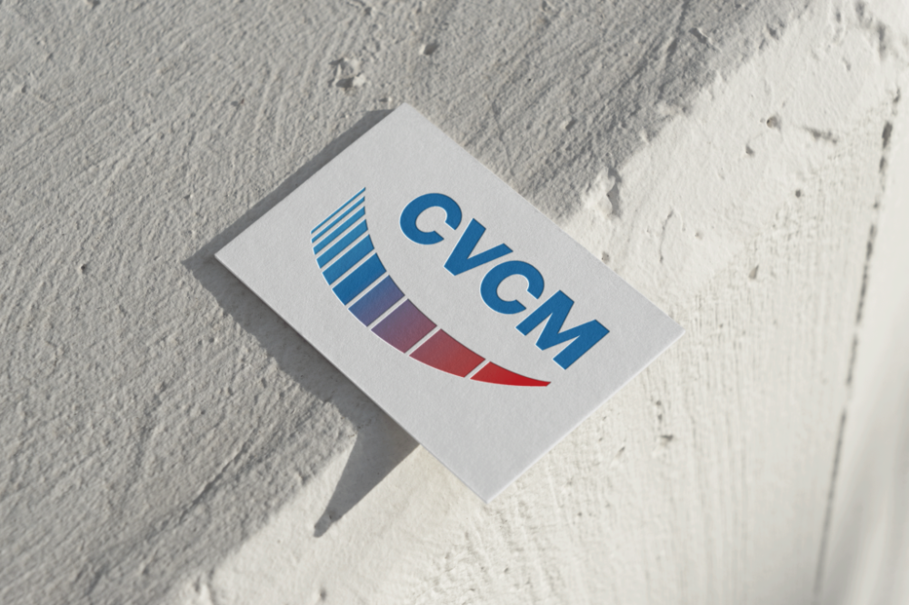 Logo CVCM - carte de visite - PME climatisation et chauffage - création identité graphique - design - graphisme - Grenoble