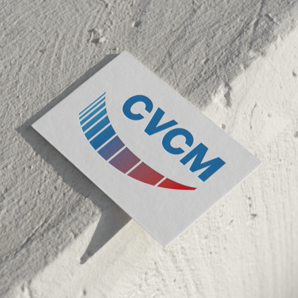 Logo CVCM - carte de visite - PME climatisation et chauffage - création identité graphique - design - graphisme - Grenoble