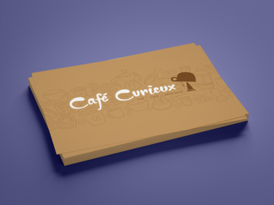 Café Curieux création flyer A5 couleur