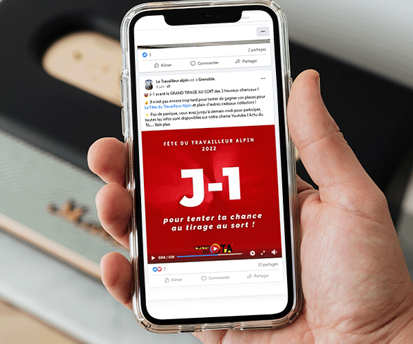 Page Facebook L'Actu du TA mobile